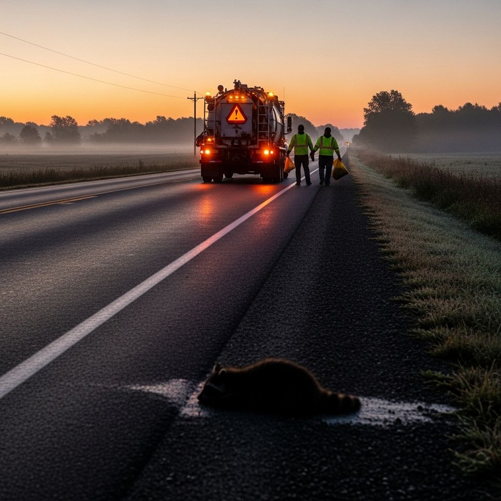 Discover the unseen journey of roadkill—from tragic accident to ecosystem resource, waste management, and even the dinner table.