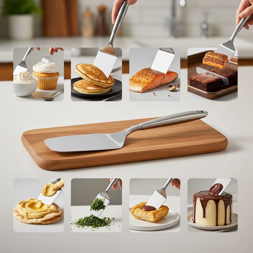 Enhance every recipe with effortless smoothing, lifting, and precise food handling.