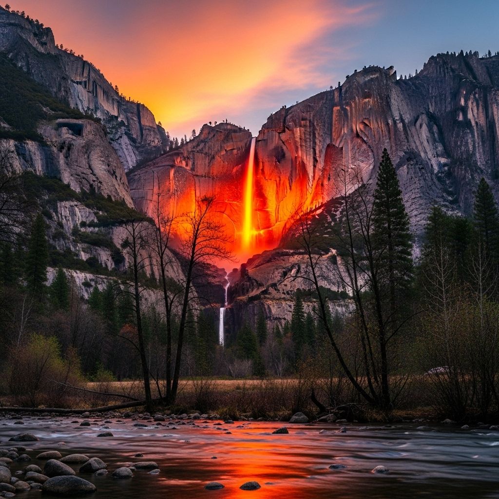 Discover the science and stories behind Yosemite's legendary Firefall, where nature's perfection turns water to fire every February evening.