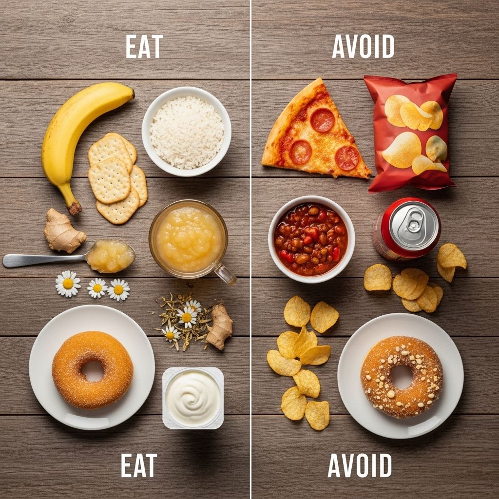 What to Eat (and Avoid) When You Have an Upset Stomach Gentle, nourishing bites to settle queasiness and support digestive recovery.