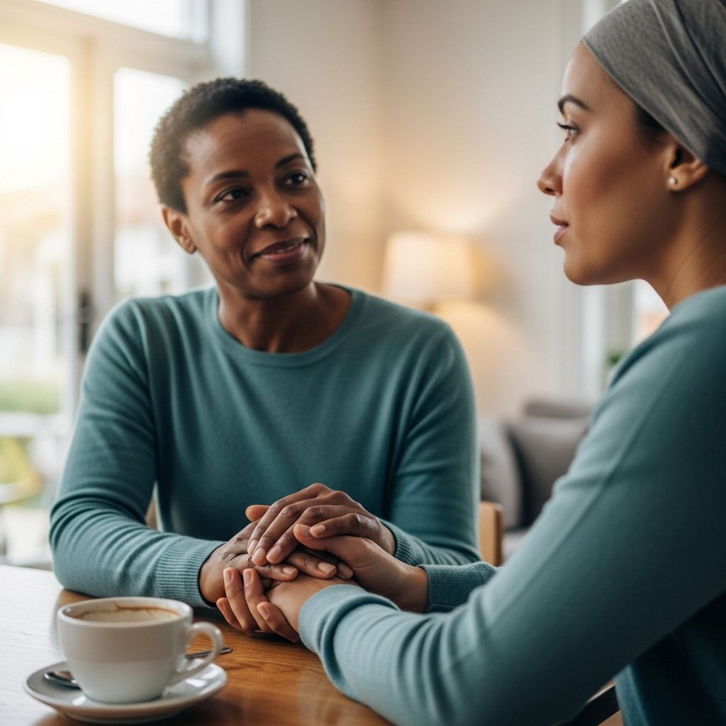 What to Say to Someone Who Has Cancer: Supportive Words and Helpful Actions Meaningful words and actions can ease the weight of a cancer journey.