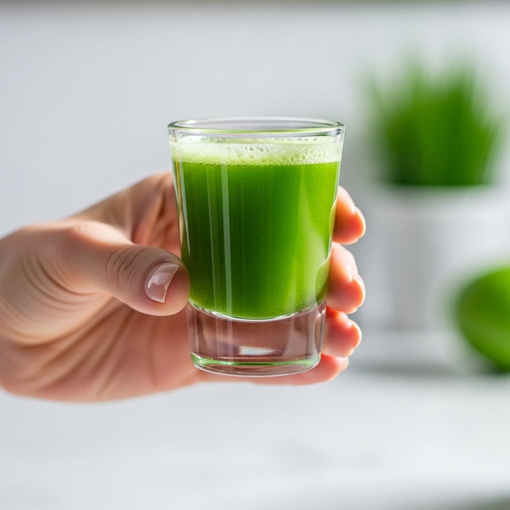An honest two-week journey with daily wheatgrass shots: benefits, surprises, and science-backed side effects.