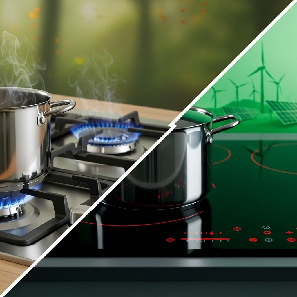 Uncover the environmental and health impacts of gas vs. electric stoves, including emissions, efficiency, and greener alternatives.
