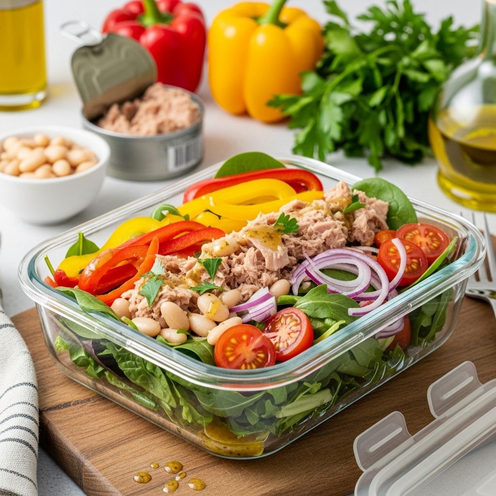 A vibrant Mediterranean bowl that stays fresh and flavorsome all week long.