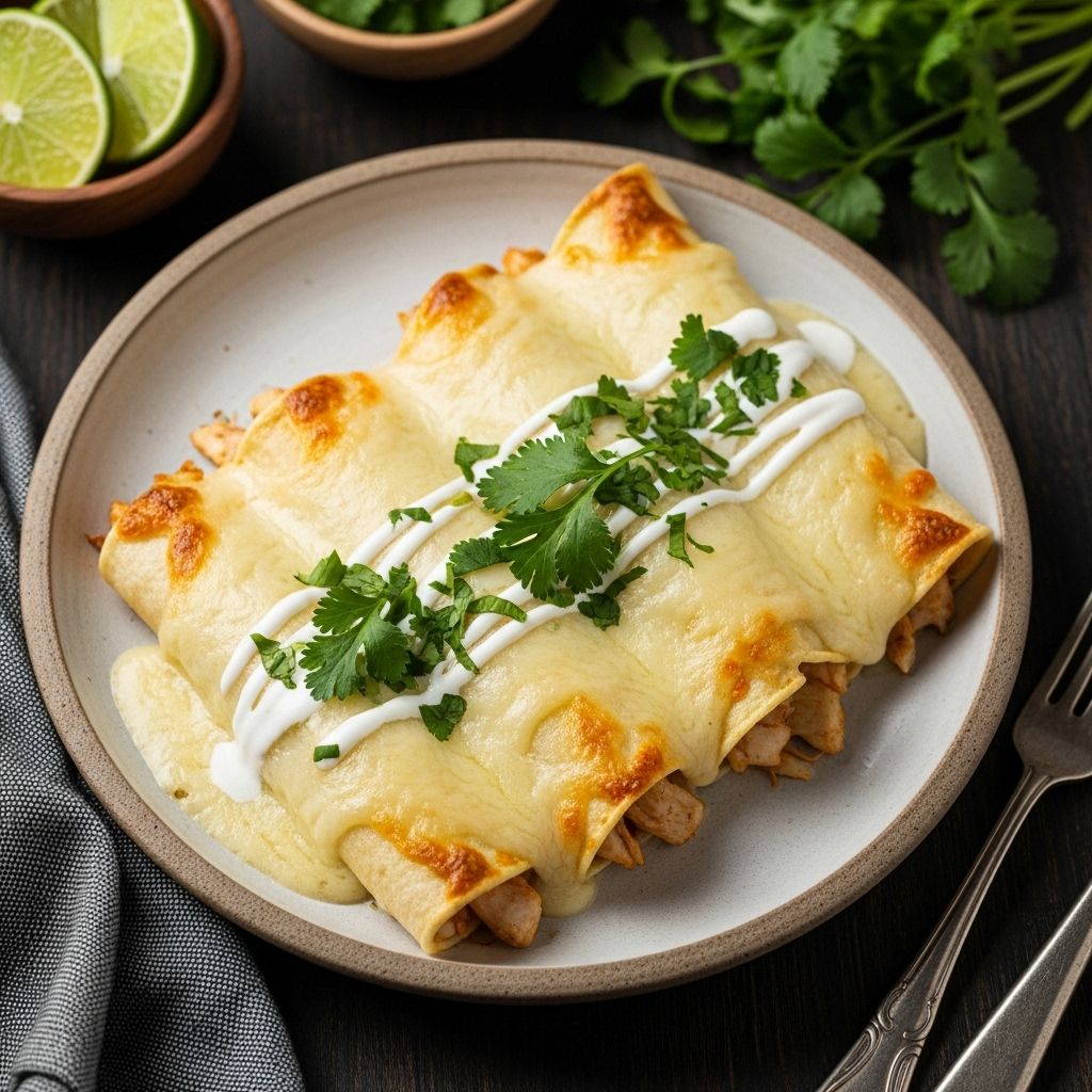 A velvety sauce and melty cheese turn simple tortillas into a crowd-pleasing feast.
