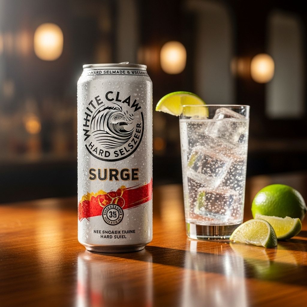 Explore White Claw Surge's calories, ABV, nutrition, flavors, and how it compares to regular hard seltzers.