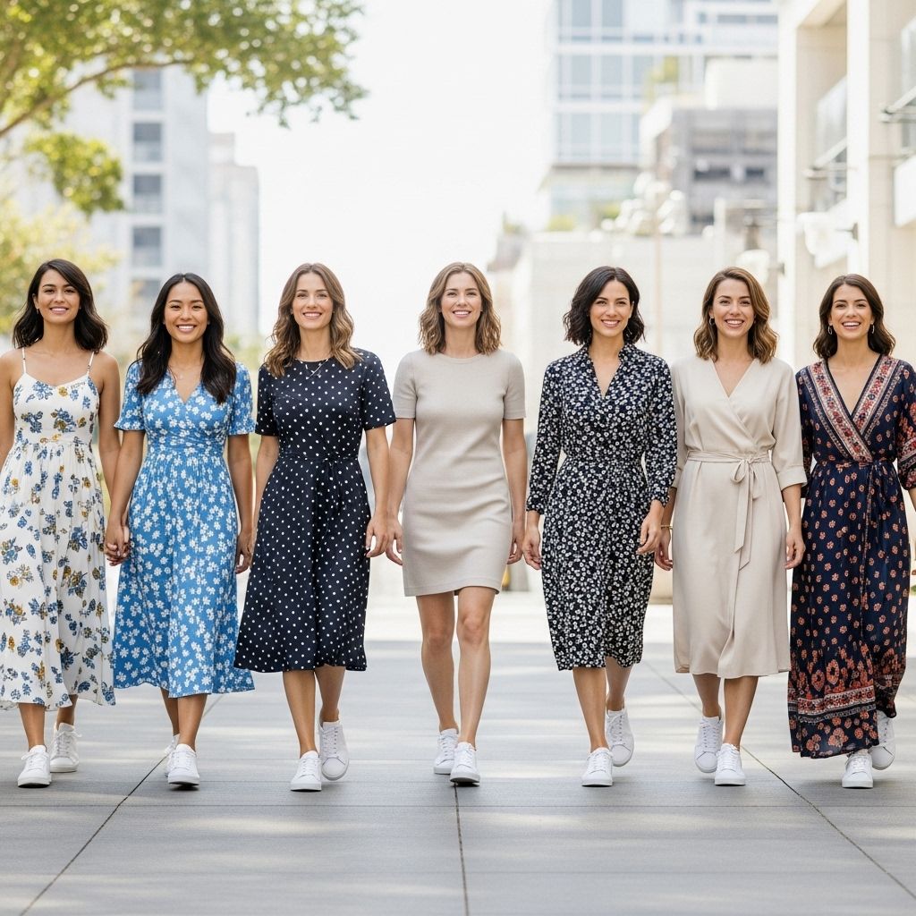 Discover how to pair classic white sneakers with any dress for comfort, style, and effortless sophistication.
