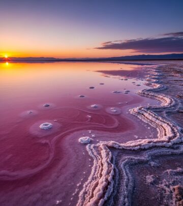 Uncover the environmental science, biological wonders, and global phenomena behind the striking pink hues of salty lakes.