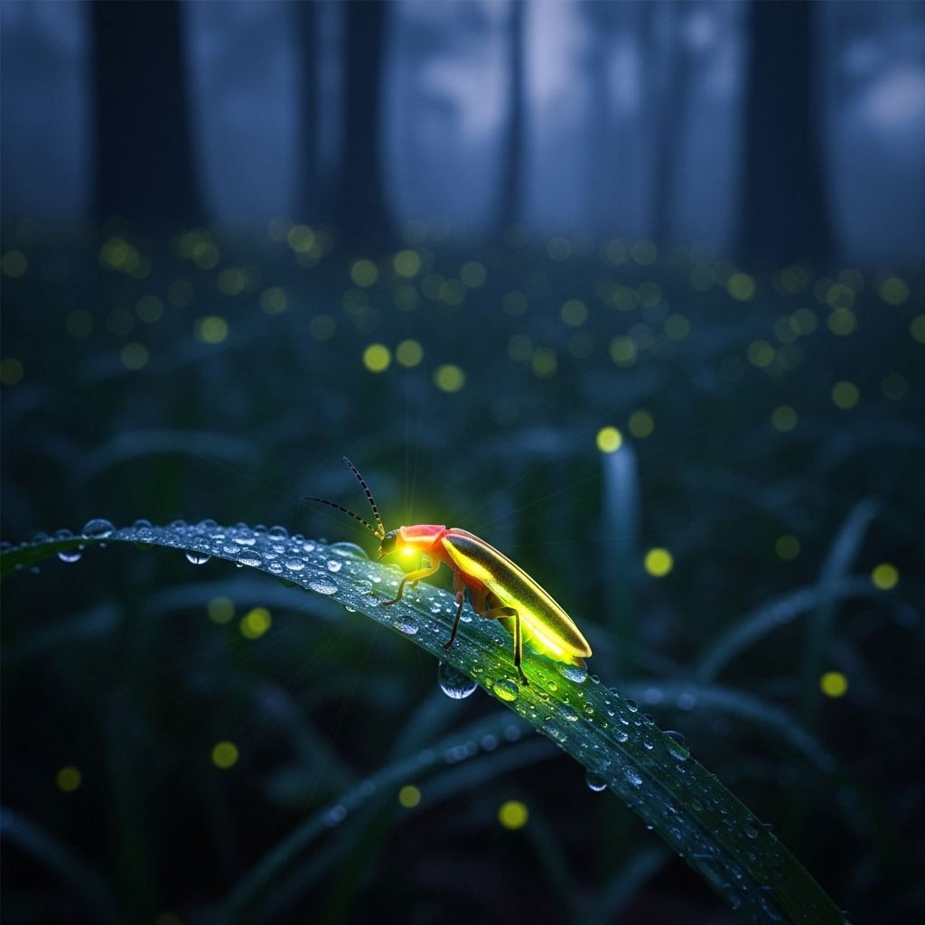 Discover how tiny beetles control their light patterns for courtship and defense.