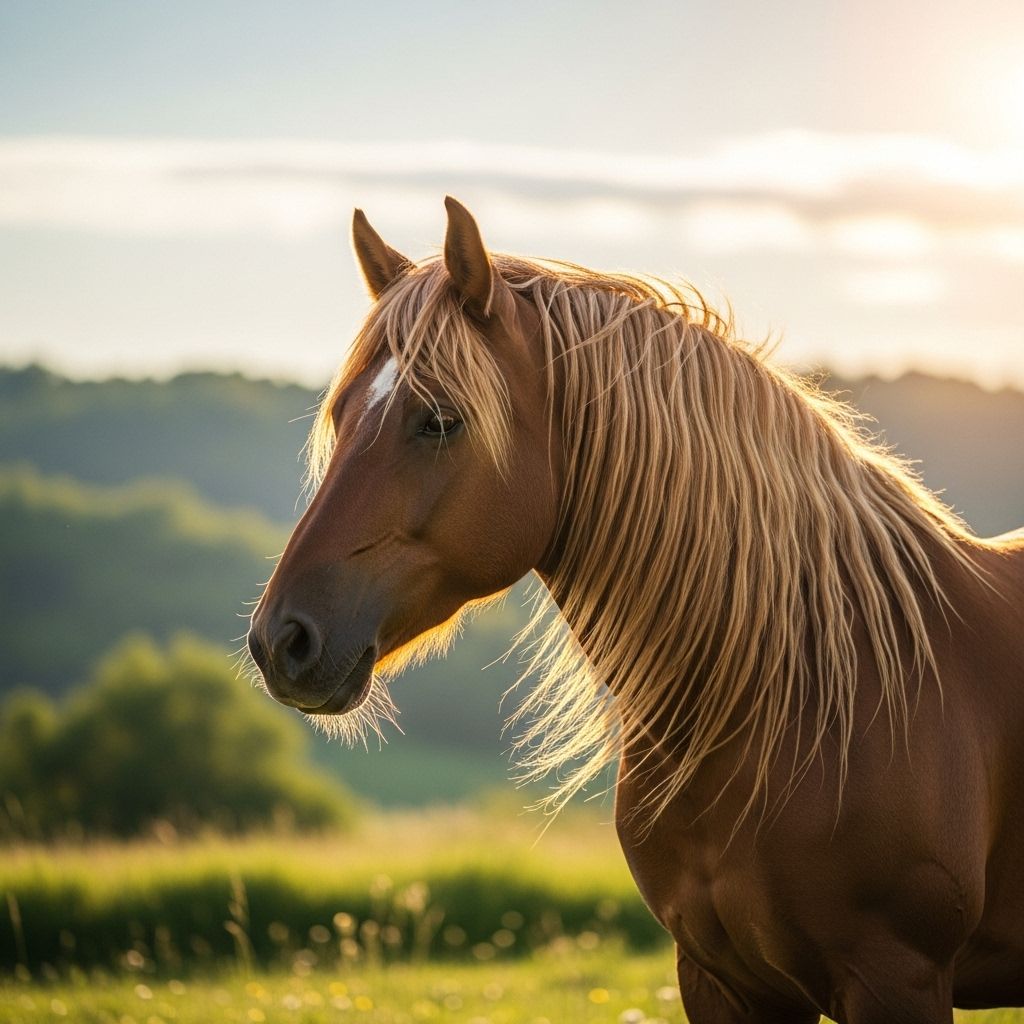 This natural crest shields from the elements and insects, while reflecting an equine’s vitality.