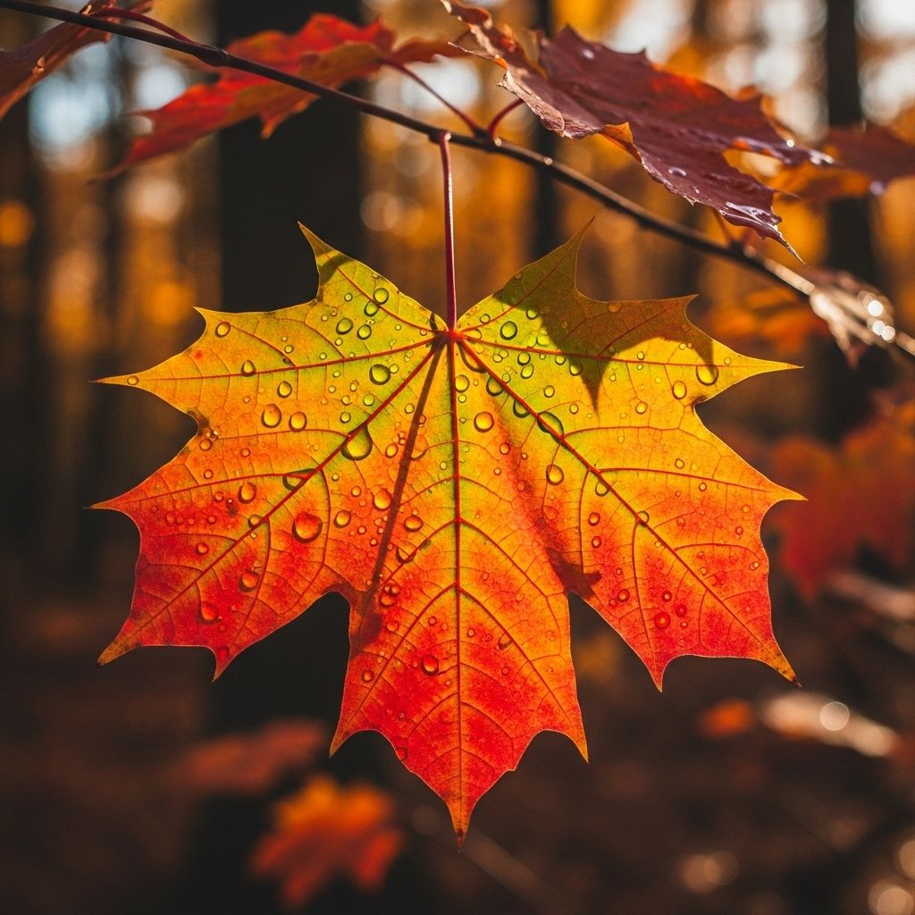 Explore the science, art, and environmental factors behind autumn's vibrant leaf colors in deciduous forests.