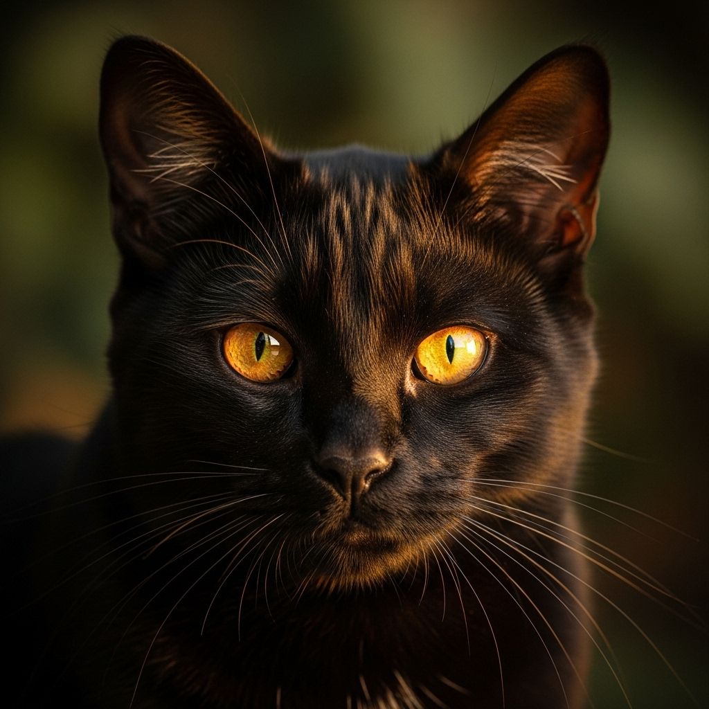 Explore why some black cats have mesmerizing orange eyes—the genetics, science, and myths behind this rare feline trait.