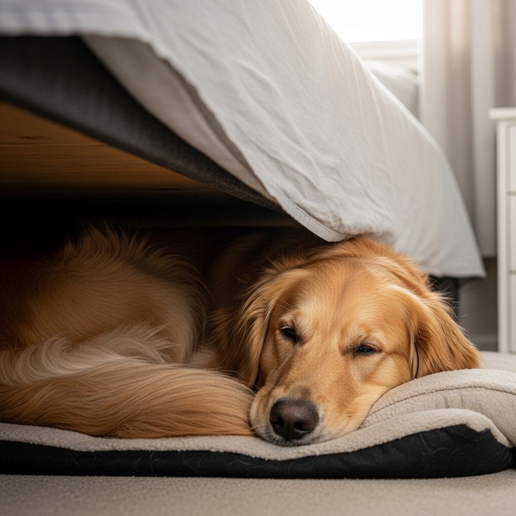 Their instinct for security and calm drives them to seek out dark, enclosed hideaways.
