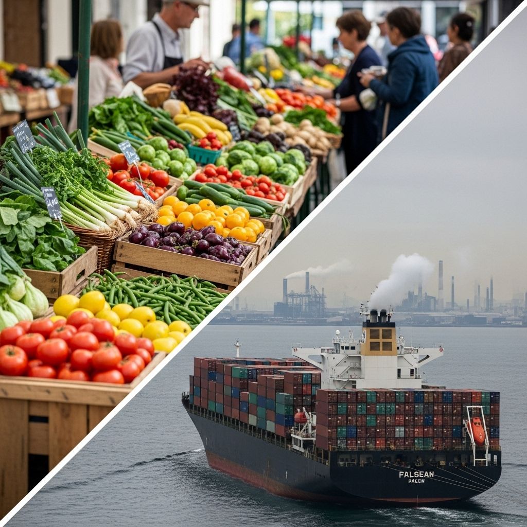 Explore how choosing local foods can impact personal carbon footprints, covering myths, realities, and actionable strategies.