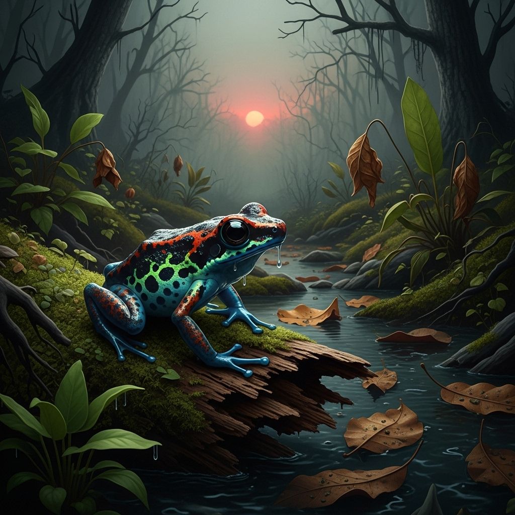 The global decline of amphibians signals an urgent biodiversity crisis with cascading effects on ecosystems and human well-being.