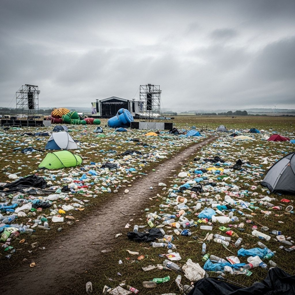 Why Music Festivals Are an Environmental Disaster Unveiling the real environmental cost behind the music, community, and celebration of modern festivals.