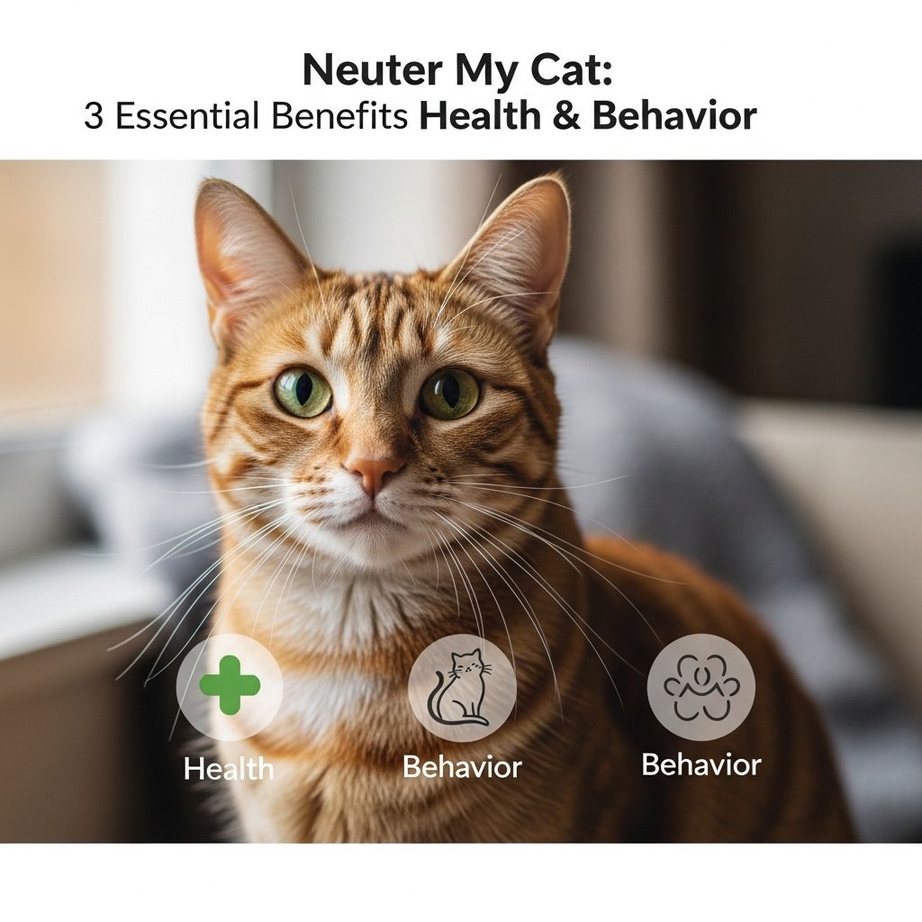 Early sterilization reduces roaming and fights, giving cats a safer, more relaxed life.