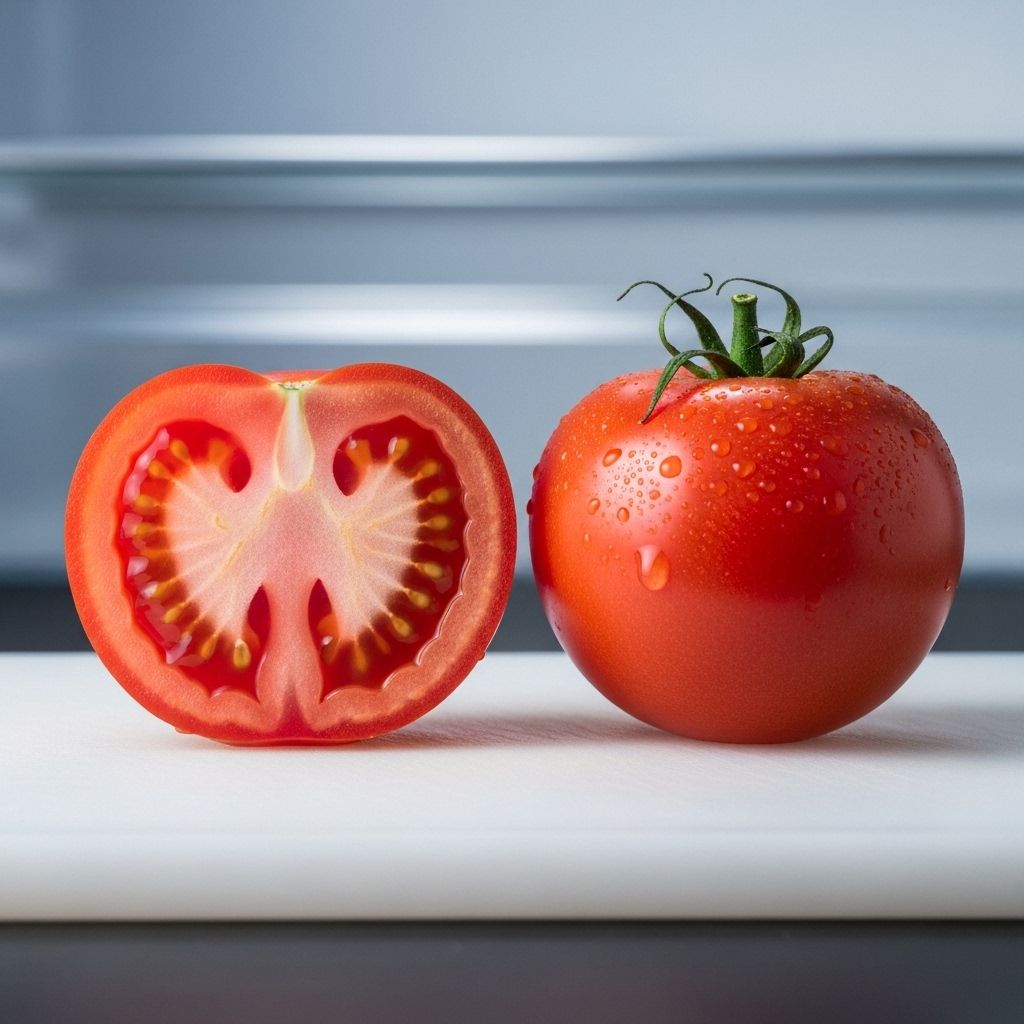 Optimal chilling practices help retain juiciness and taste in vine-ripened fruits.