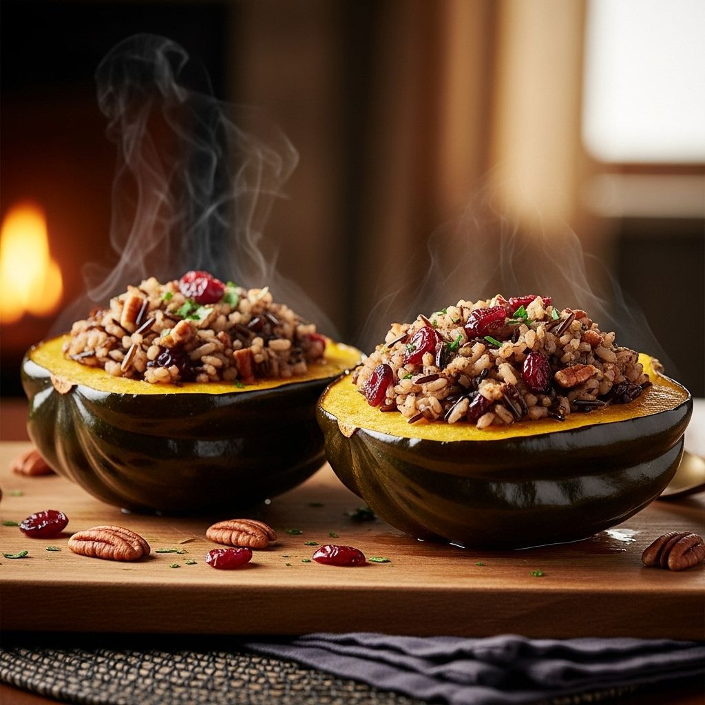 Discover a vibrant and nourishing wild rice–stuffed acorn squash recipe, packed with flavor and plant-powered nutrition for all seasons.
