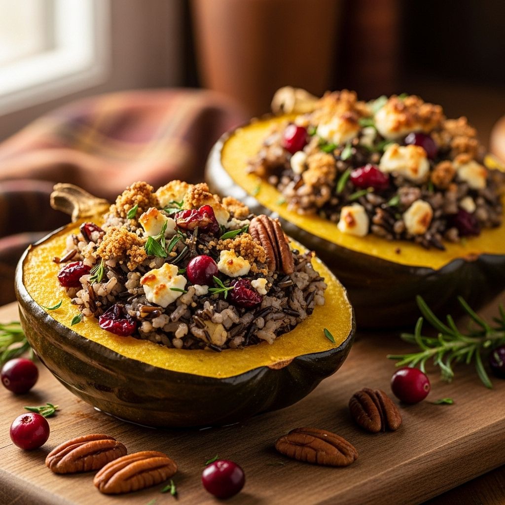 Discover a comforting wild rice stuffed acorn squash recipe filled with flavor, nutrition, and perfect for fall gatherings.