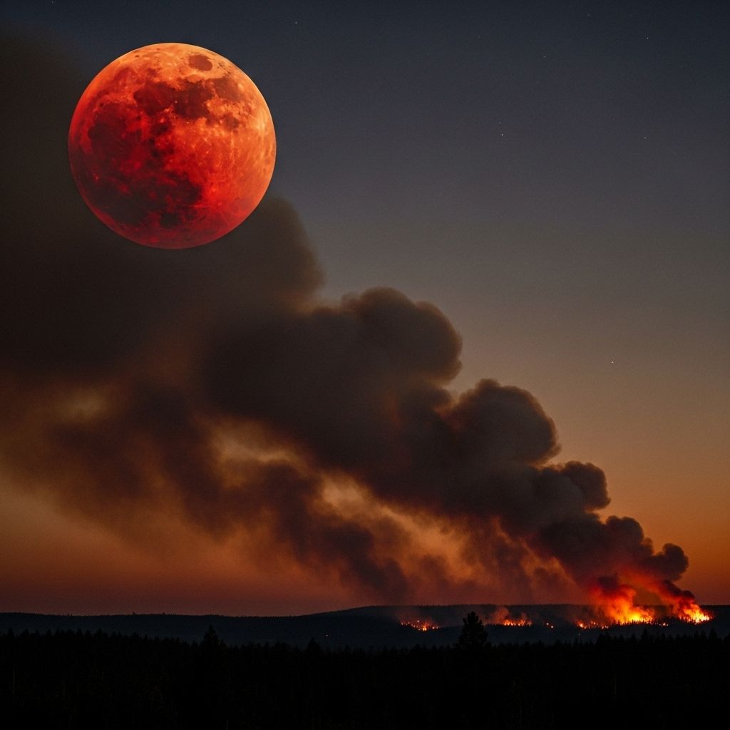 Exploring the science and spectacle of red moons caused by wildfire smoke, and what these unsettling celestial changes reveal about our environment.