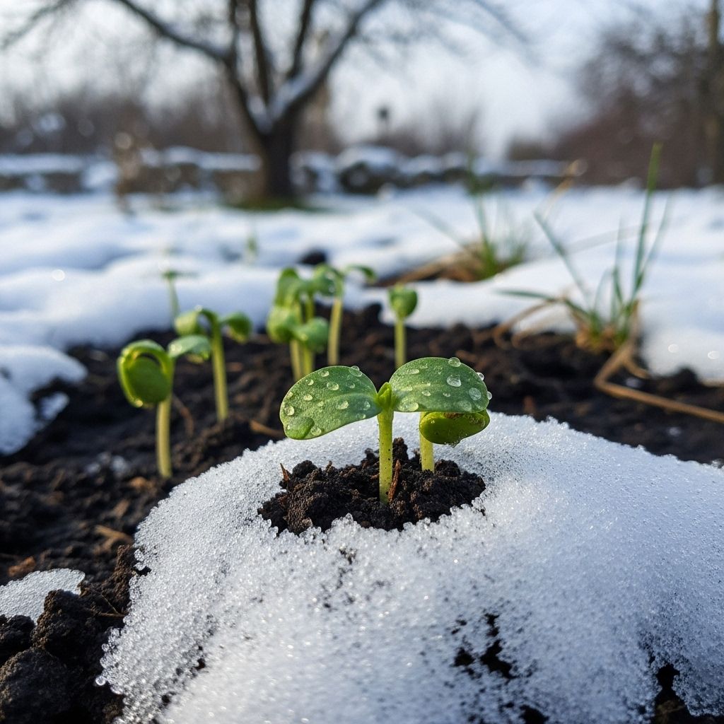 Transparent pods retain moisture and light to encourage strong germination when conditions improve.