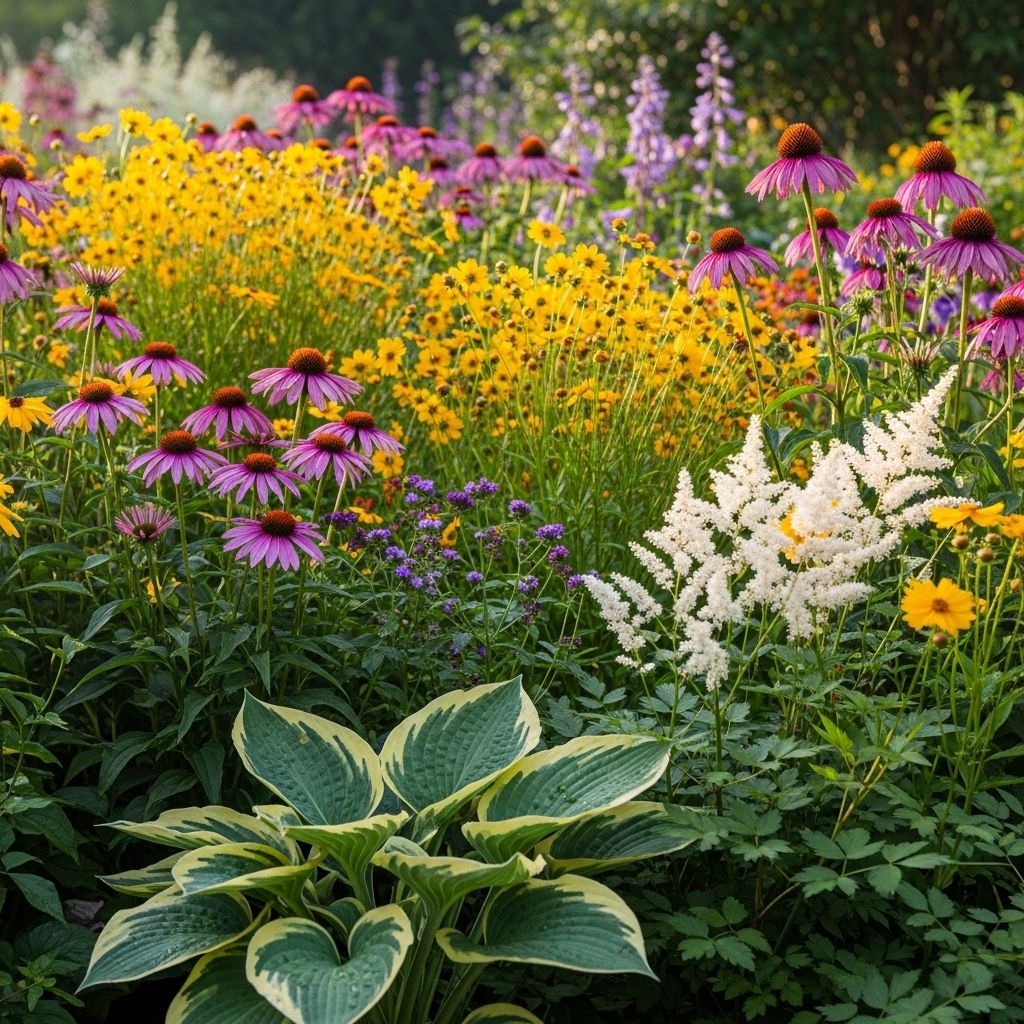Enjoy vibrant blooms from spring to frost as these plants return year after year.