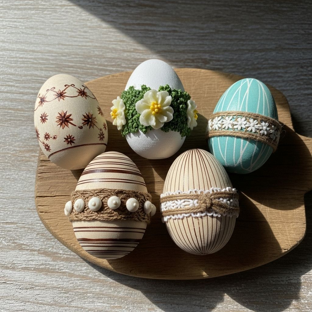 From vibrant pastel ombré to intricate folk patterns, these crafts bring spring to life.