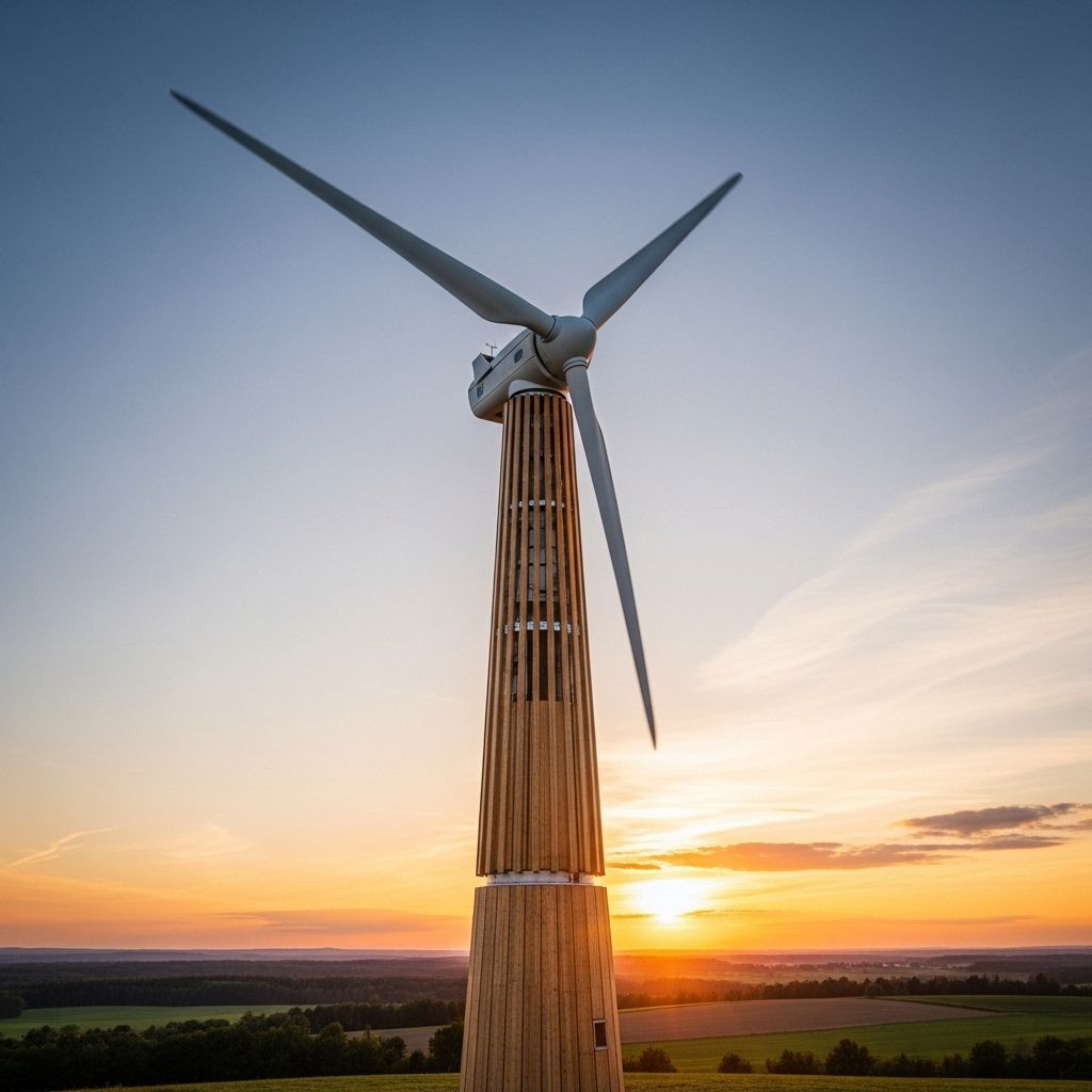 Wooden Wind Turbine Towers: Revolutionizing Renewable Energy with Lower Carbon Footprints Transforming wind power: How wooden turbine towers reduce emissions, boost sustainability, and enable cost-efficient renewable energy.