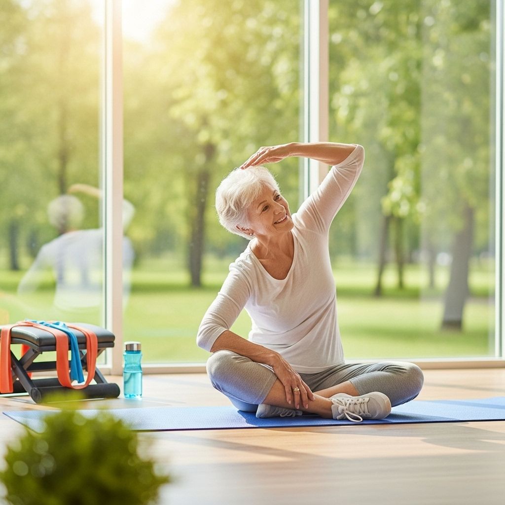 Stay active with gentle routines that nourish flexibility and reduce stiffness over time.