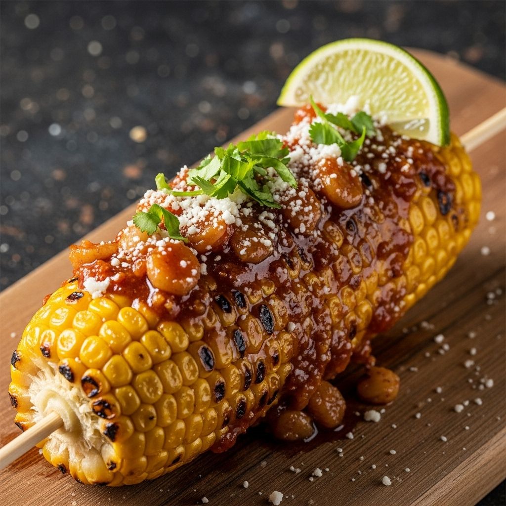 An umami-packed street food mashup that turns grilled corn into a bold flavor adventure.