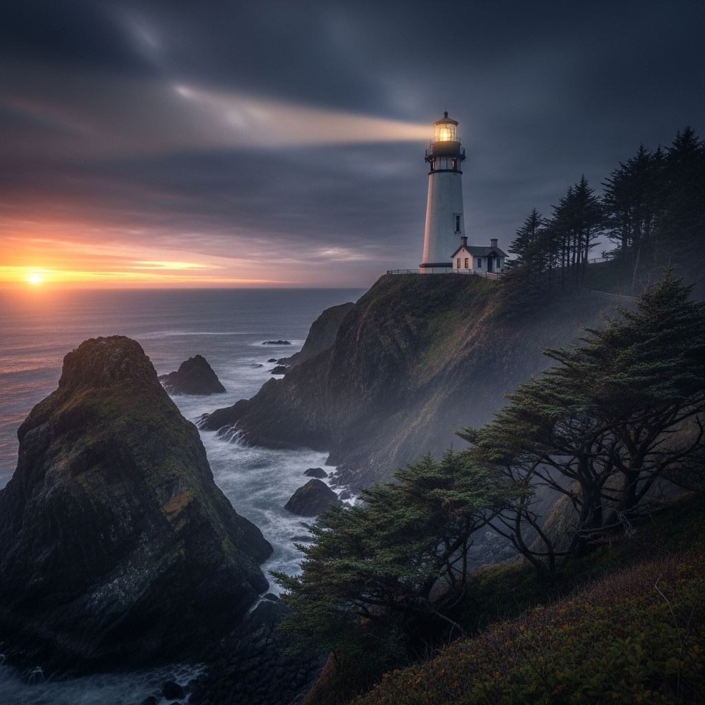 Explore Oregon’s tallest lighthouse—Yaquina Head—and unveil its rich history, natural wonders, and enduring ghostly legends, from its coastal legacy to its famed role in Hollywood.