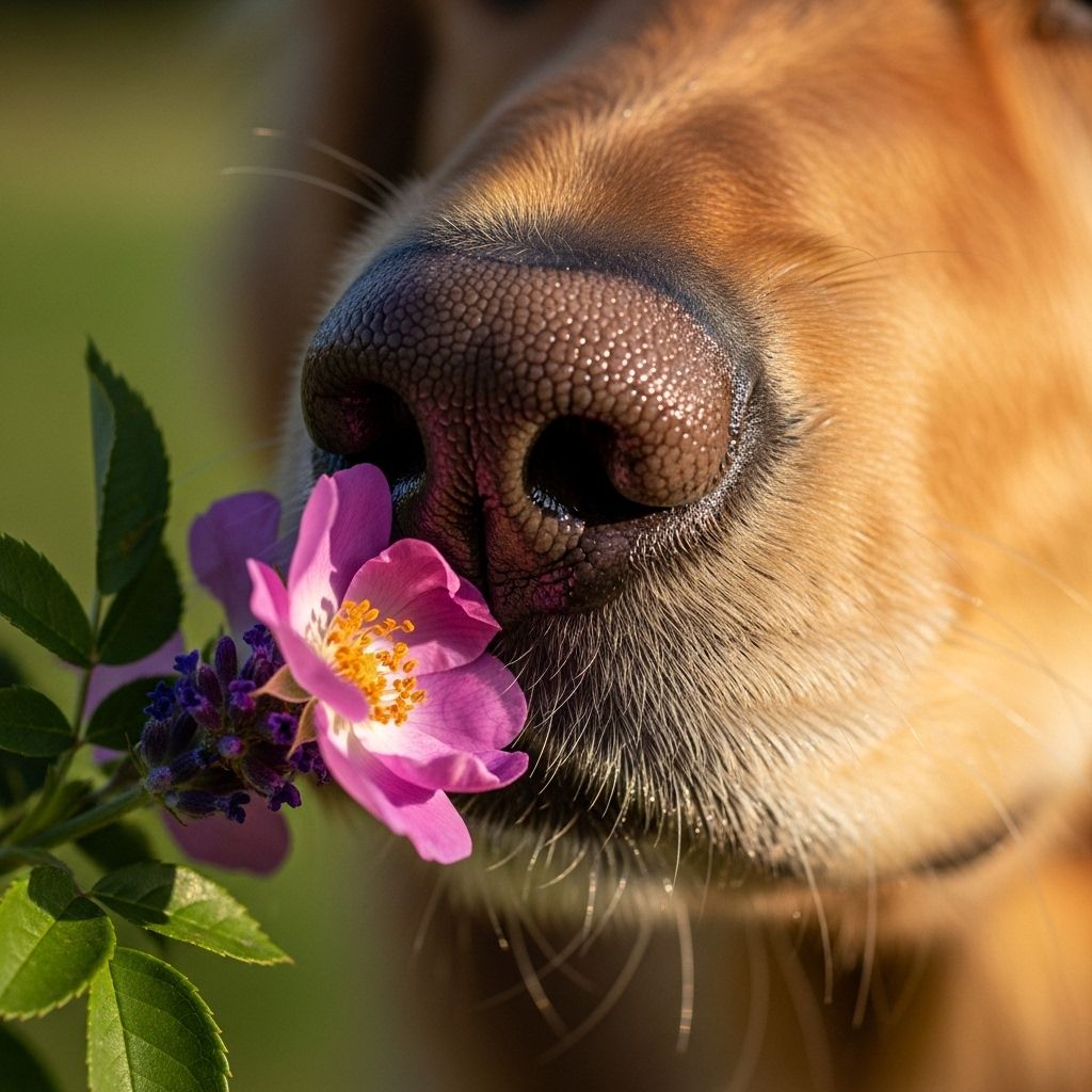 Familiar scents from home boost oxytocin and comfort pets during separation.