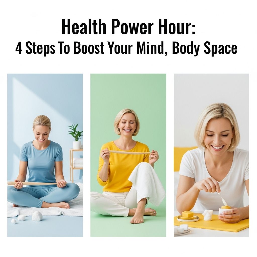 Your Ultimate Health Power Hour: Boost Well-Being in 60 Minutes Turn a single session into intentional focus, energizing movement, and orderly surroundings.