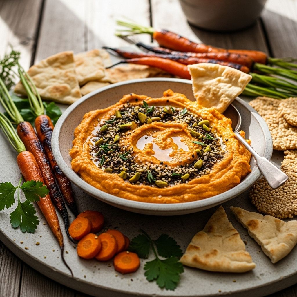 A creamy spice-kissed spread that turns veggies into an irresistible colorful sensation.