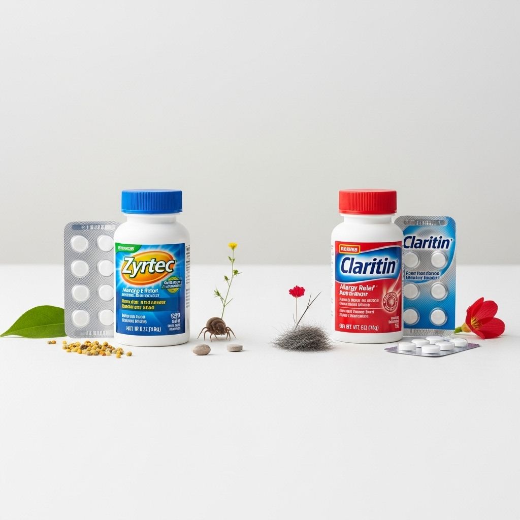 Zyrtec vs. Claritin: Comparing Allergy Relief Options Choose relief that acts fast without unwanted sedation for better day-to-day comfort.
