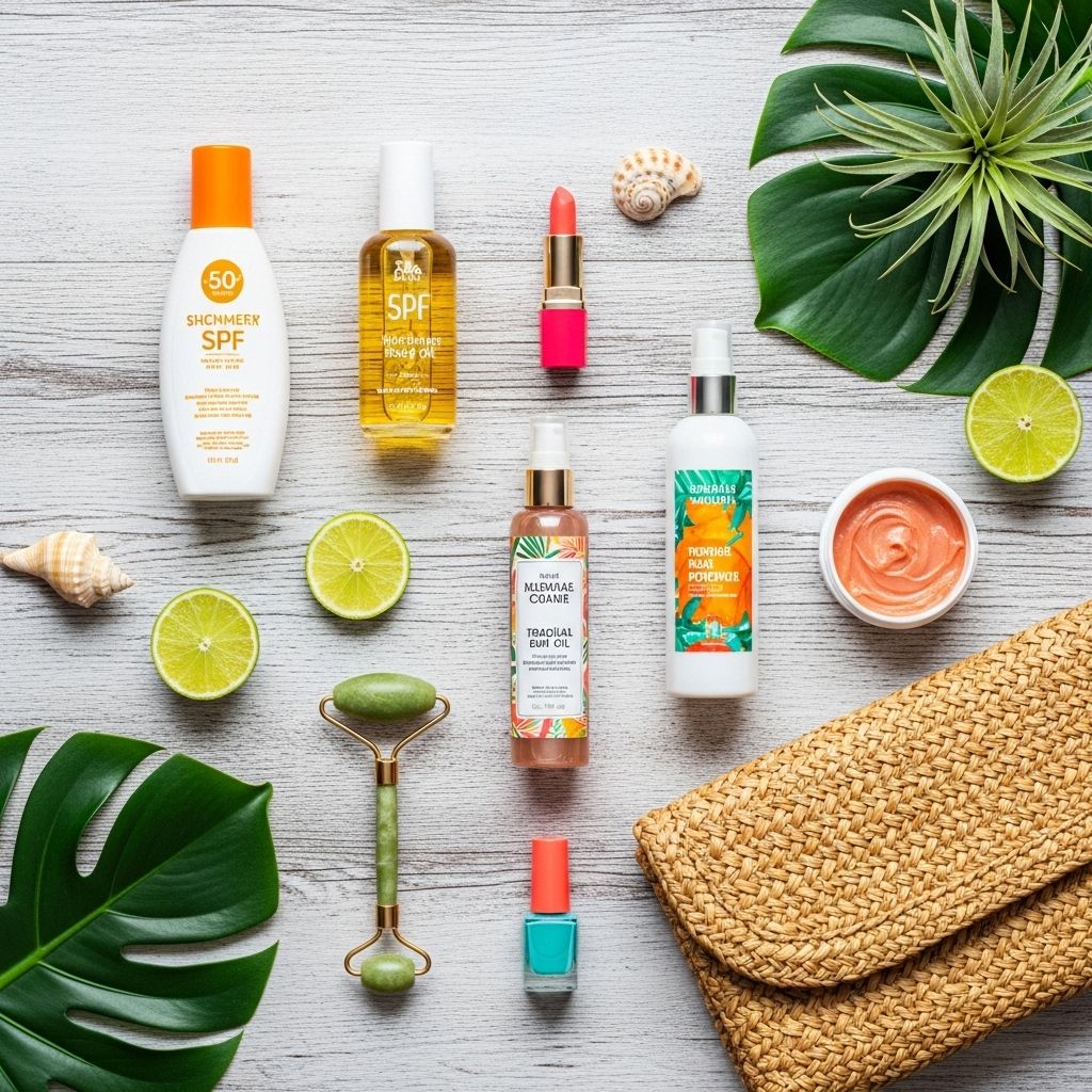 Escape the everyday by transforming your routine with these tropical-inspired beauty products—feel like you’re beachside, anytime.