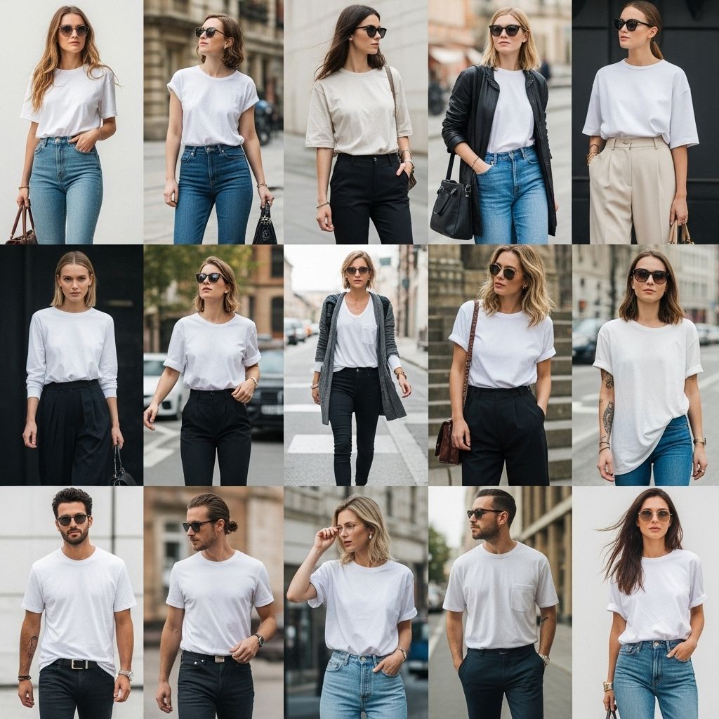 From athleisure flair to dressed-up chic, discover over a dozen stylish methods for elevating your favorite T-shirts, inspired by celebrities and influencers.