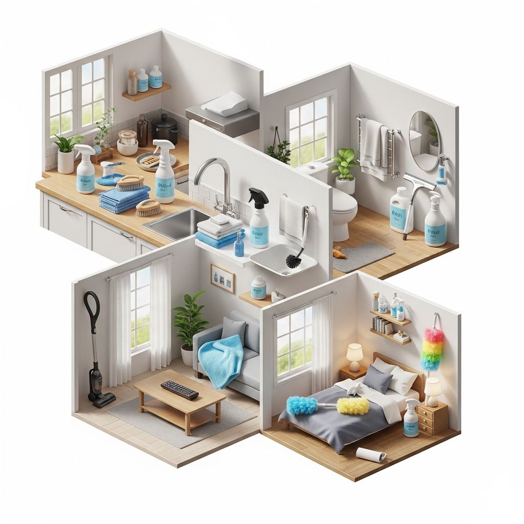 The Ultimate 30-Day Home Cleaning Challenge: Room-by-Room Guide Transform cluttered spaces into orderly havens one simple job at a time.