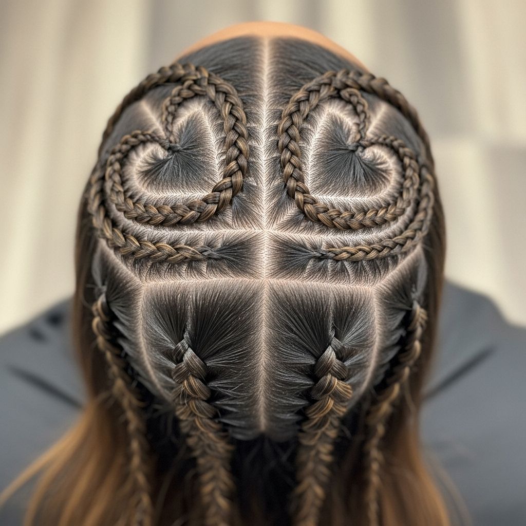 Master the art of creating four stitch braids with stunning heart-shaped designs using our detailed, expert-approved guide.