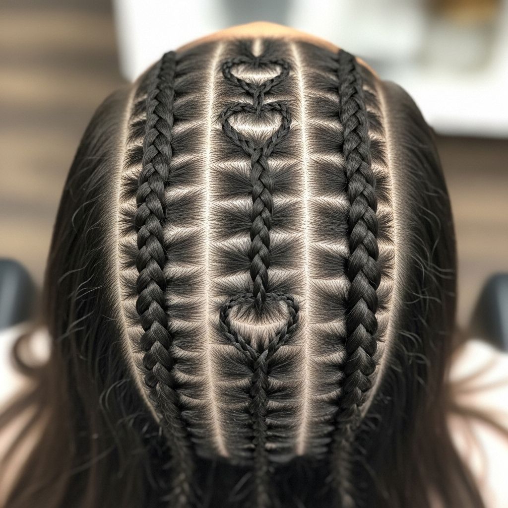 Master the art of creating four stitch braids with stunning heart-shaped designs using our detailed, expert-approved guide.