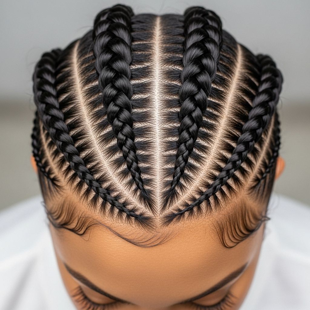 4 Stitch Braids with Zig-Zag Parts: Master Tutorial 2024 Master the hottest protective style with step-by-step techniques
