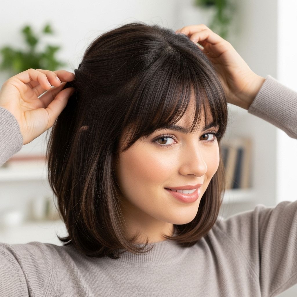 Learn top stylist-approved tricks and hairstyles to seamlessly hide your bangs for any occasion, from effortless braids to sleek updos.