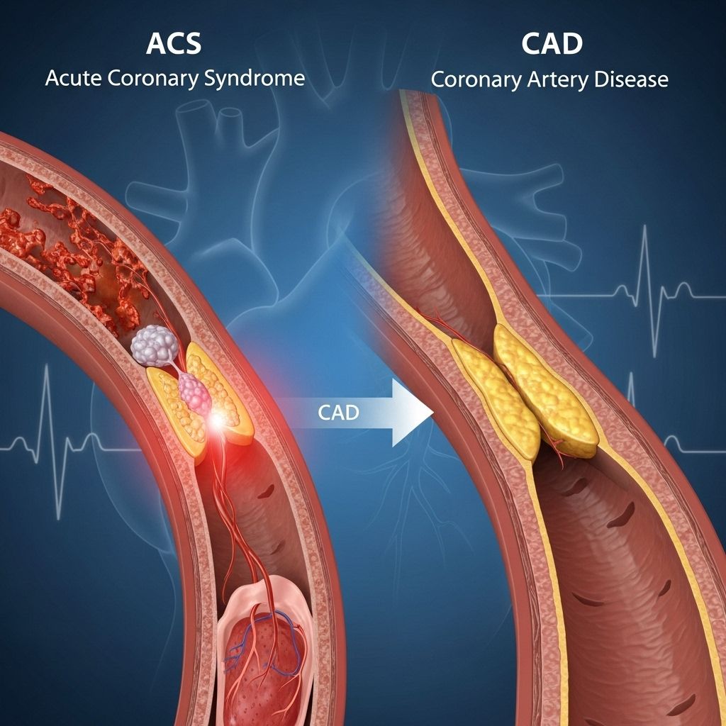 Understanding acute coronary syndrome and coronary artery disease, their relationship, risk factors, symptoms, and treatments for a healthier heart.