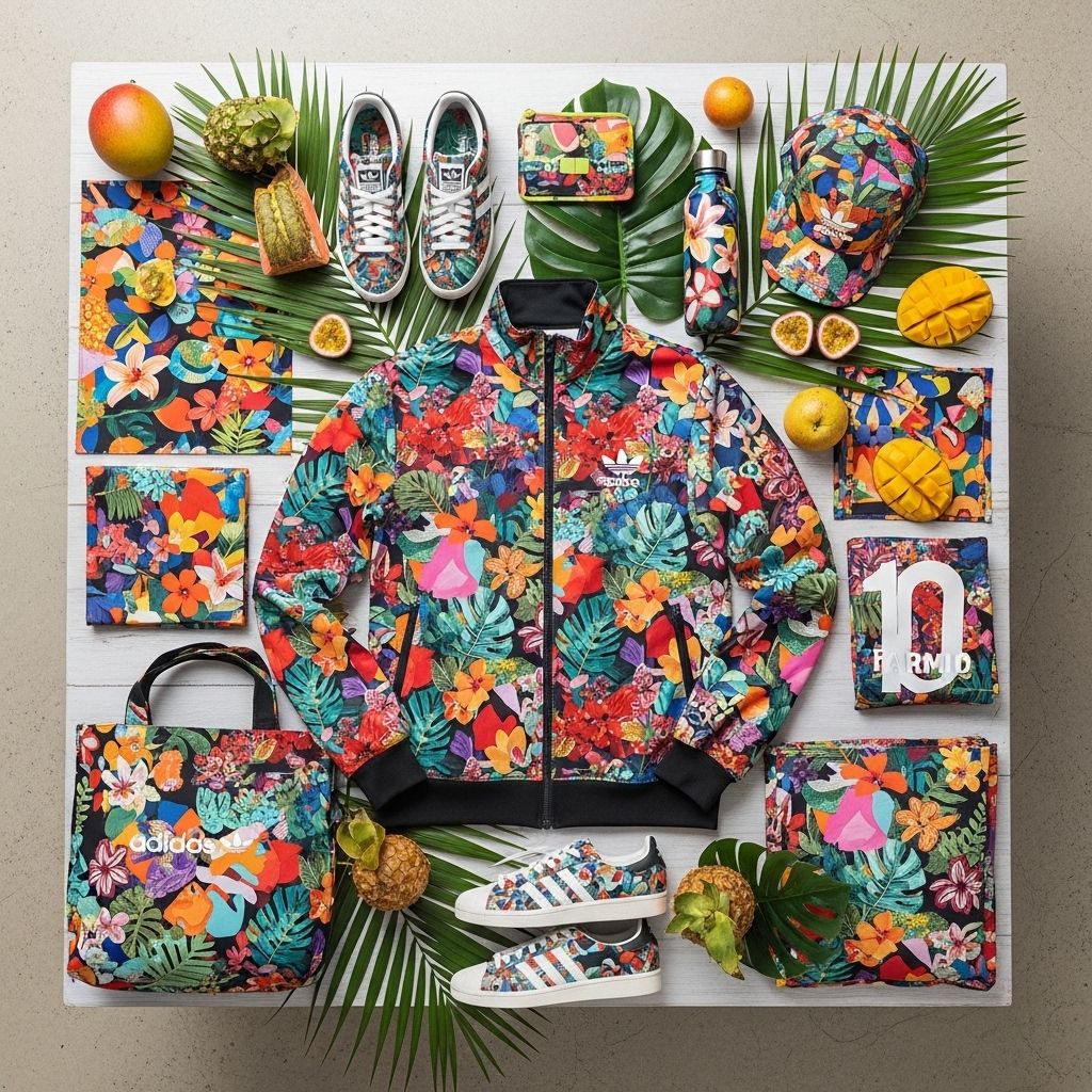 adidas x FARM Rio: Celebrating Ten Years of Vibrant Collaboration A decade of tropical prints, Brazilian energy, and fashion-forward fitness from adidas and FARM Rio.