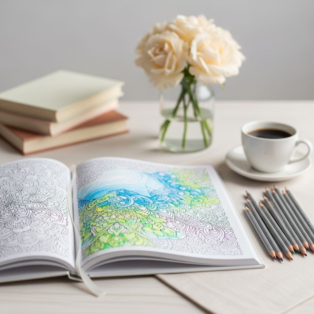 Intricate designs create mindful moments that ease anxiety and spark imagination.
