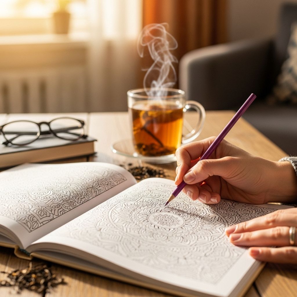 Intricate designs create mindful moments that ease anxiety and spark imagination.