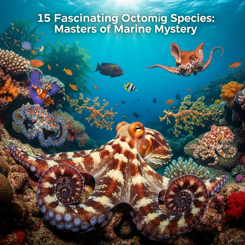 Dive into the secret lives of octopuses and discover their diversity, intelligence, and astonishing adaptations.