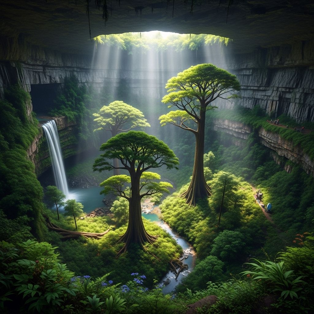 A preserved world beneath: How China's giant sinkholes reveal ancient forests, unique species, and geological marvels.