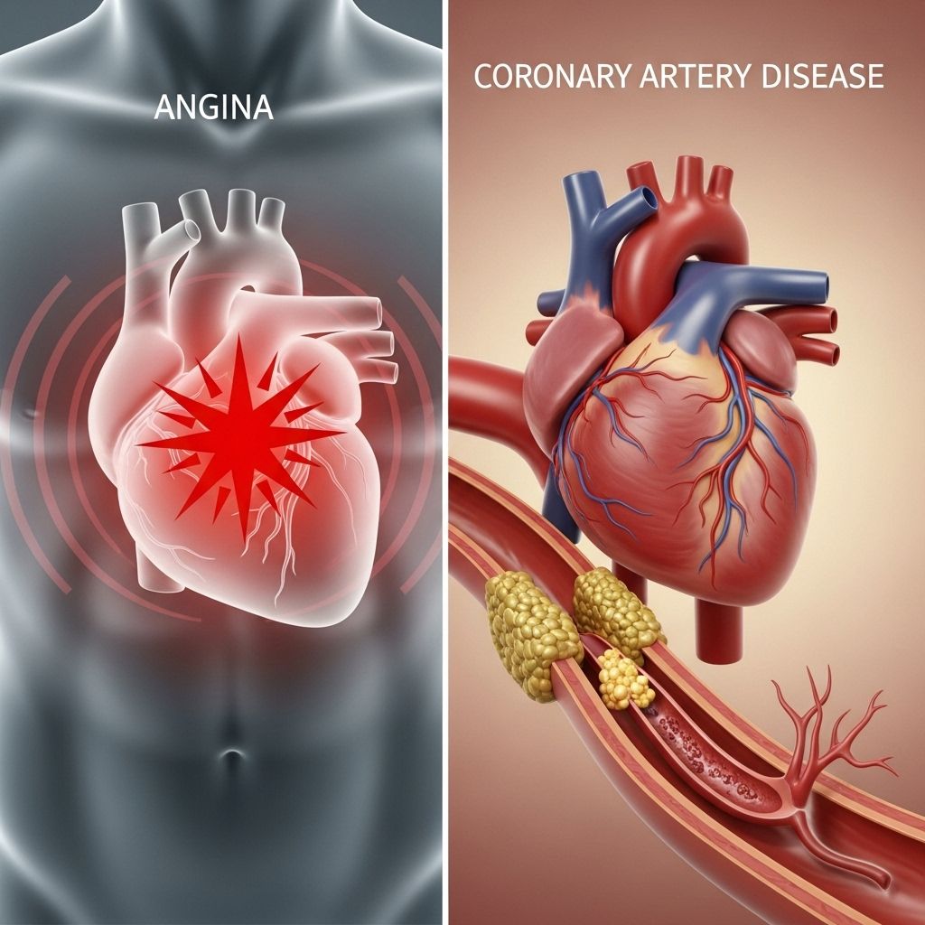 Angina vs. Coronary Artery Disease: Understanding the Key Differences Explore how angina and coronary artery disease are connected, their distinctive symptoms, causes, and what sets them apart for better heart health.